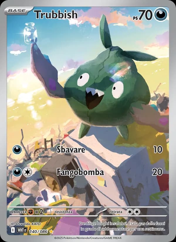 Trubbish card in Italian