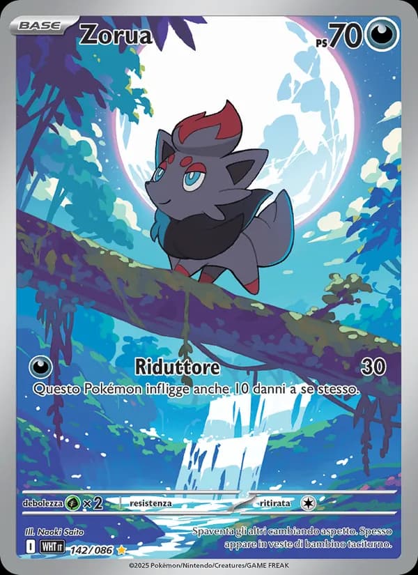 Zorua card in Italian