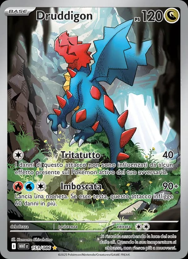 Druddigon card in Italian