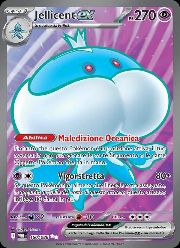 Jellicent-ex card in Italian