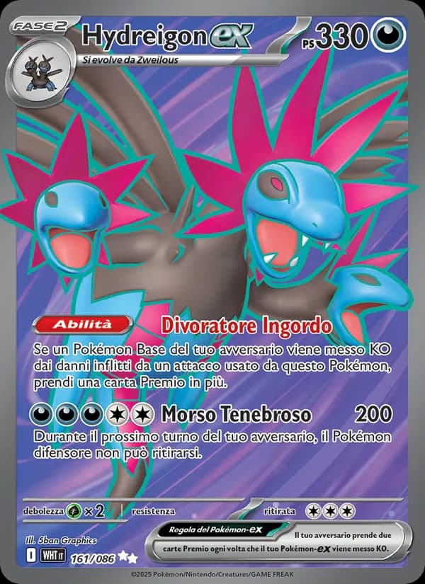 Hydreigon-ex card in Italian