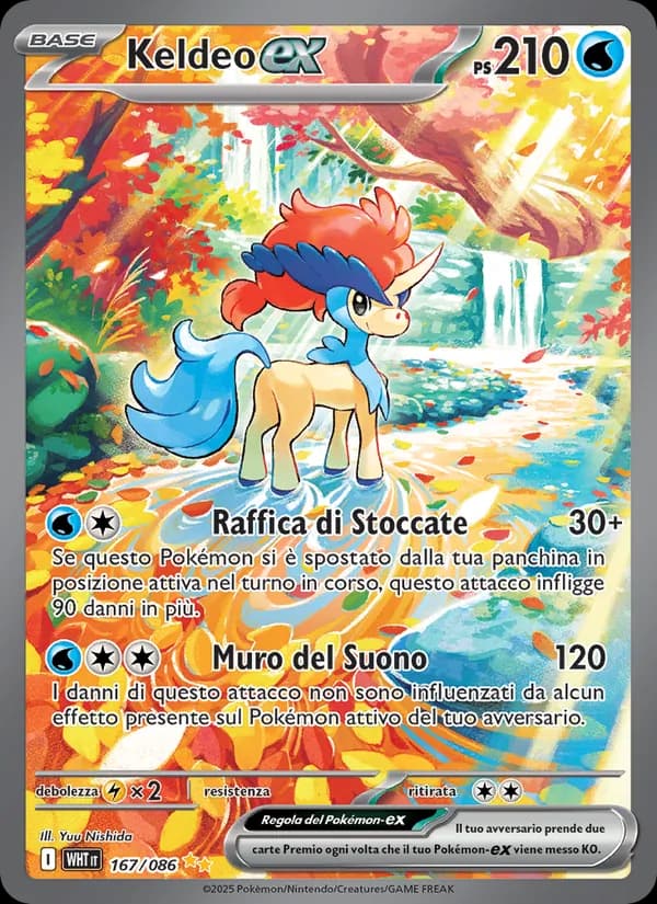 Keldeo-ex card in Italian