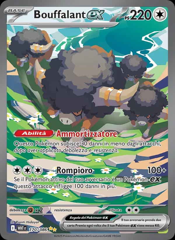 Bouffalant-ex card in Italian
