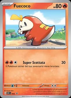 Fuecoco card in Italian