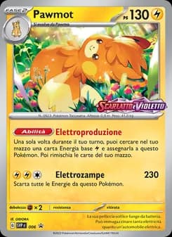 Pawmot card in Italian