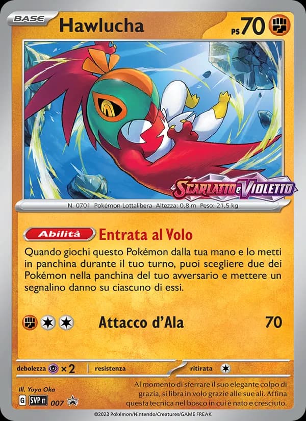 Hawlucha card in Italian