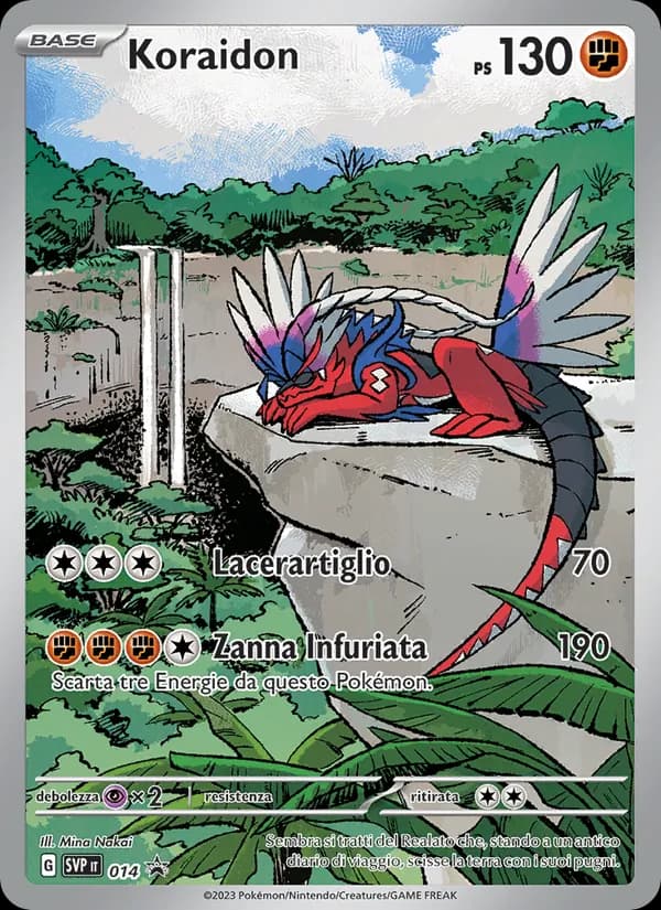 Koraidon card in Italian