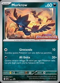 Murkrow card in Italian