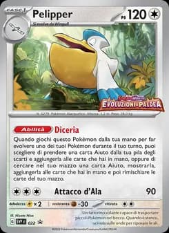 Pelipper card in Italian