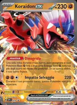 Koraidon-ex card in Italian