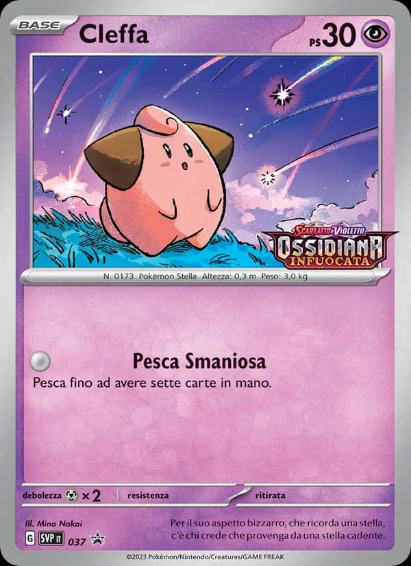 Cleffa card in Italian