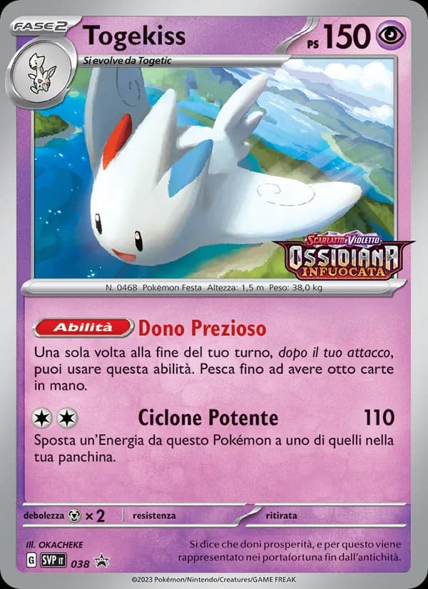 Togekiss card in Italian