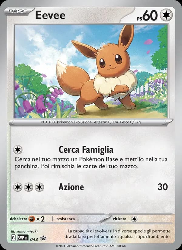 Eevee card in Italian