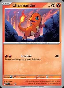 Charmander card in Italian