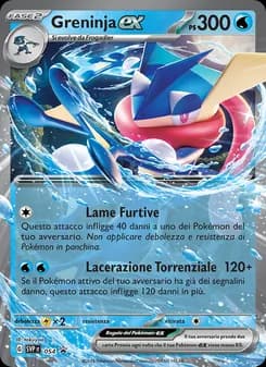 Greninja-ex card in Italian