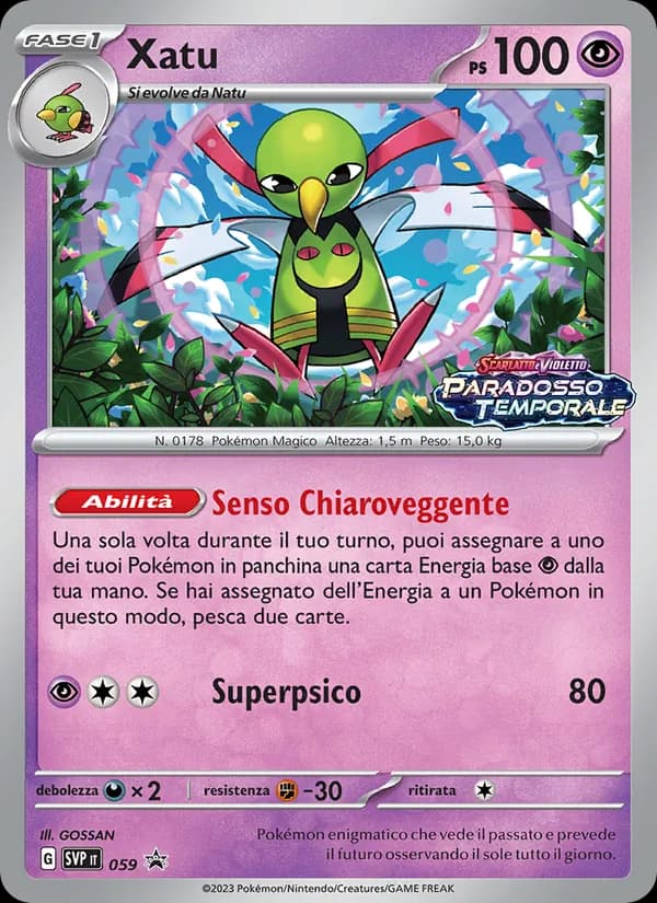Xatu card in Italian