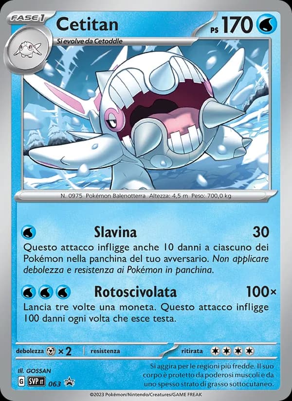 Cetitan card in Italian