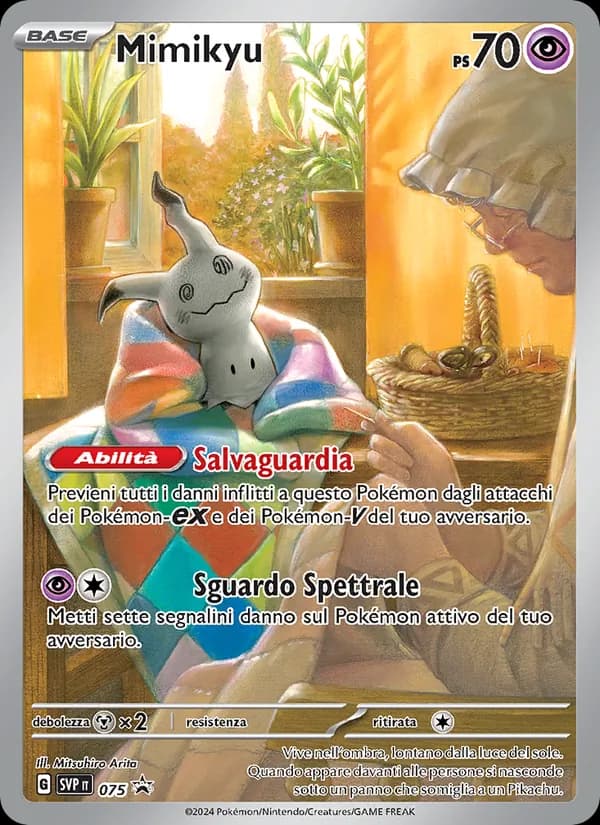 Mimikyu card in Italian