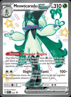 Meowscarada-ex card in Italian