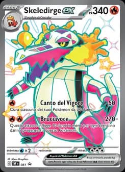Skeledirge-ex card in Italian