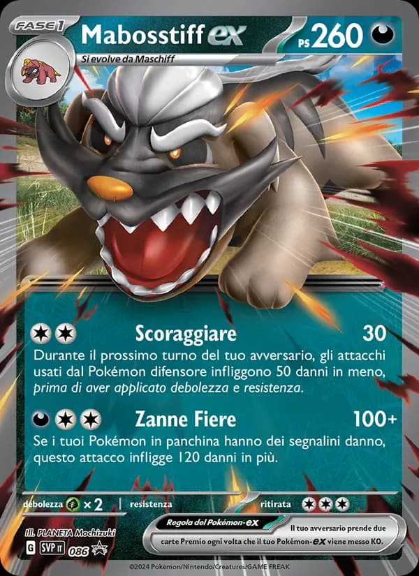 Mabosstiff-ex card in Italian