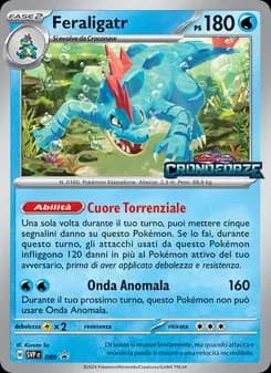 Feraligatr card in Italian