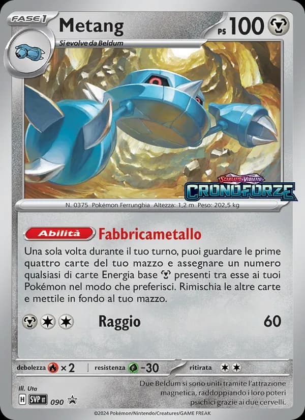 Metang card in Italian