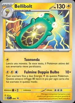 Bellibolt card in Italian