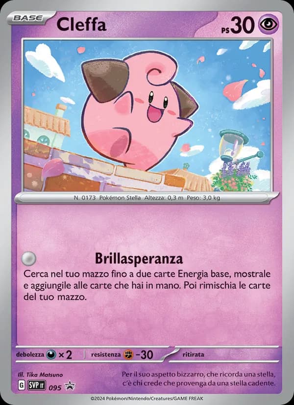 Cleffa card in Italian