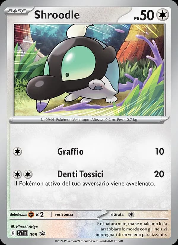 Shroodle card in Italian