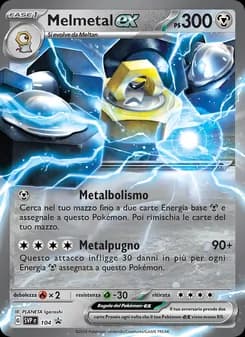 Melmetal-ex card in Italian