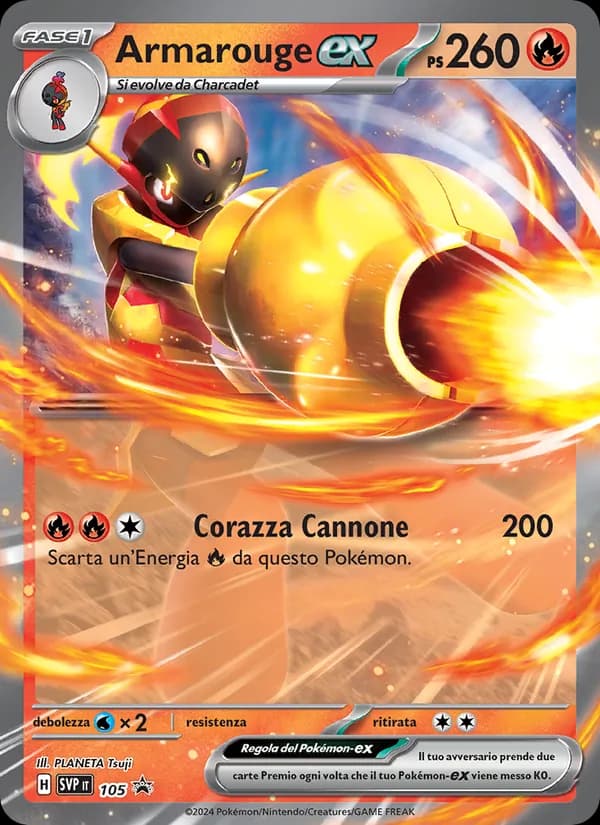 Armarouge-ex card in Italian