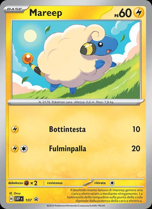 Mareep card in Italian