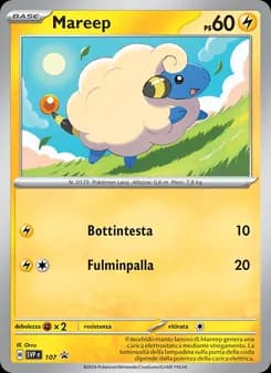 Mareep card in Italian