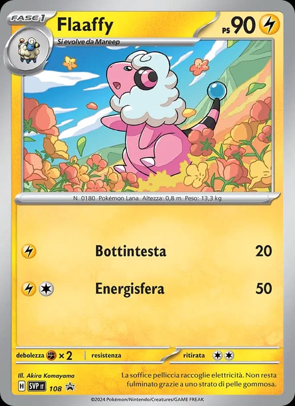 Flaaffy card in Italian