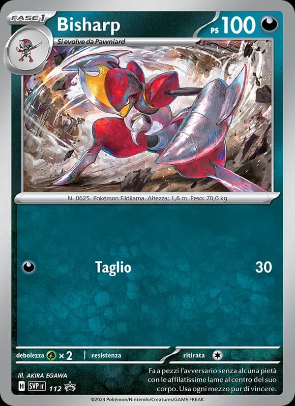 Bisharp card in Italian