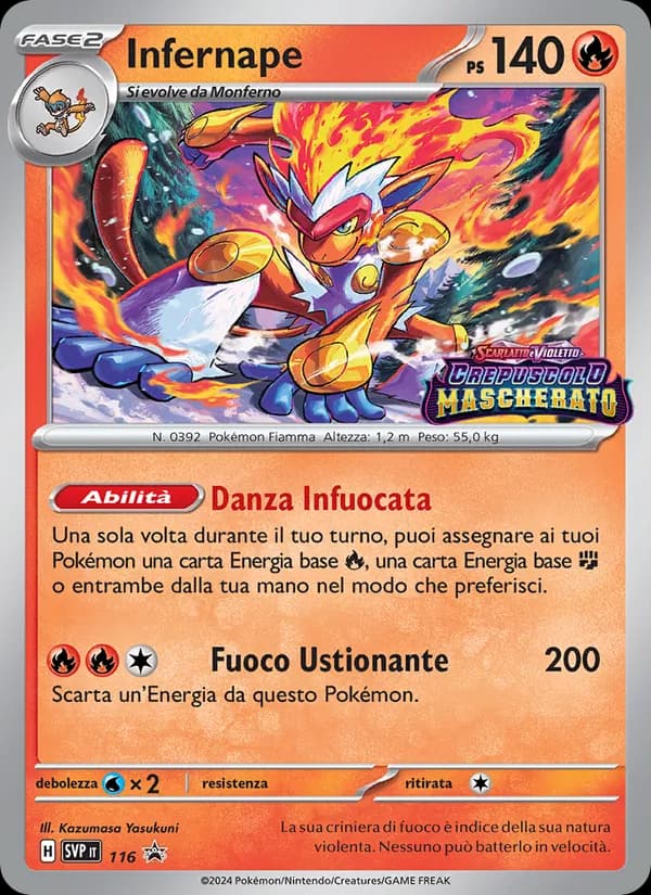 Infernape card in Italian