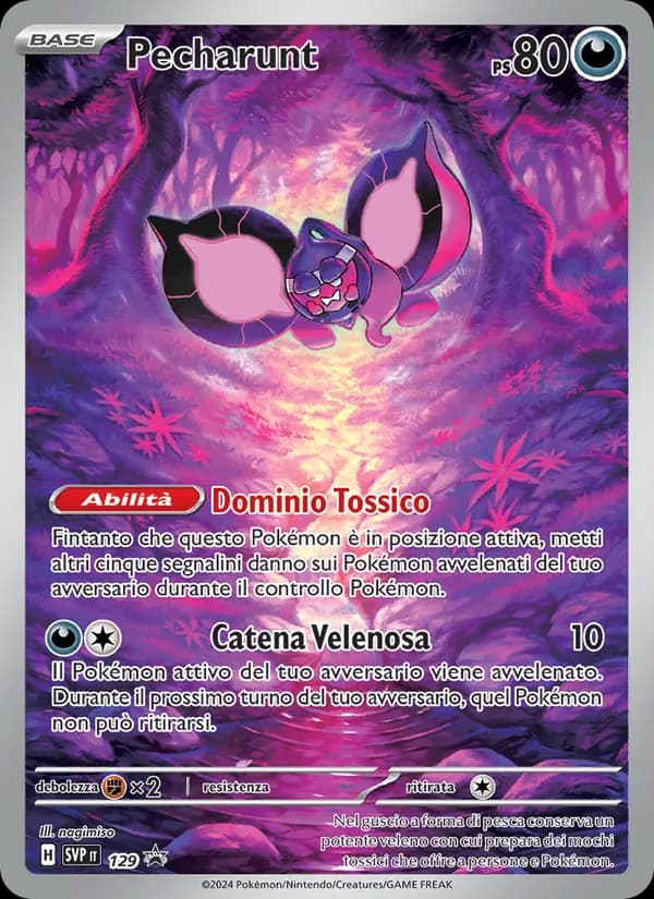 Pecharunt card in Italian