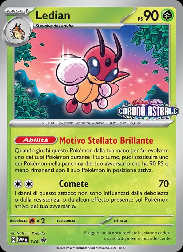 Ledian card in Italian