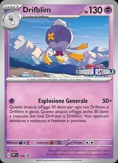 Drifblim card in Italian