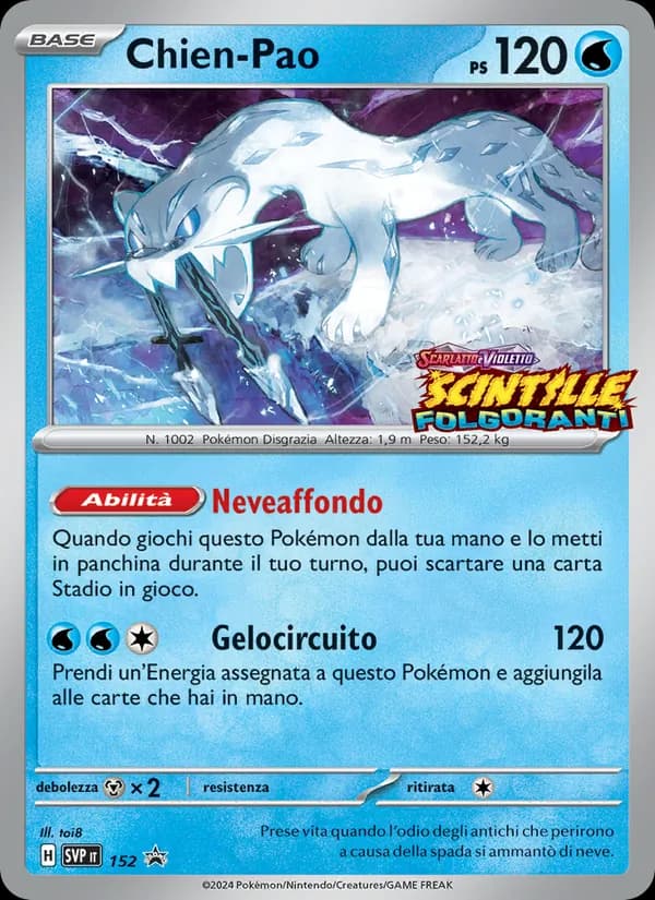 Chien-Pao card in Italian
