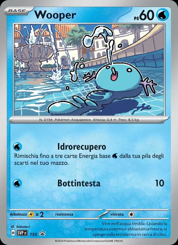 Wooper card in Italian