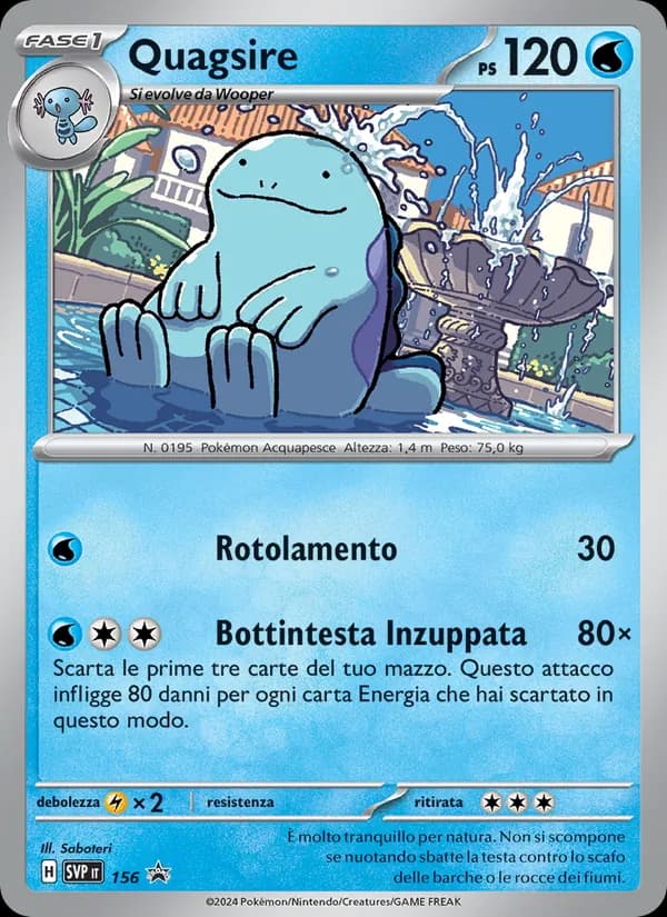 Quagsire card in Italian
