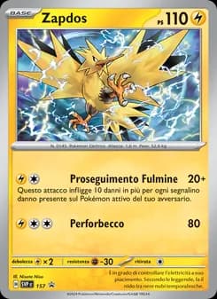 Zapdos card in Italian