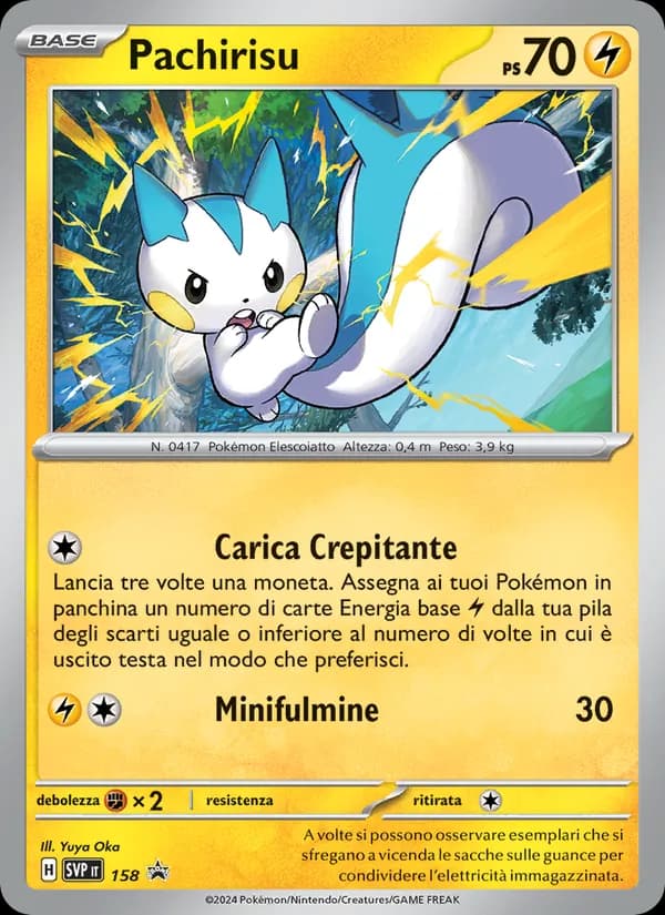 Pachirisu card in Italian