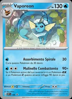 Vaporeon card in Italian
