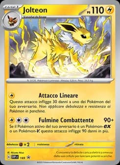 Jolteon card in Italian