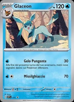 Glaceon card in Italian