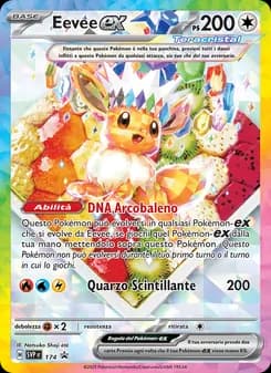 Eevee-ex card in Italian