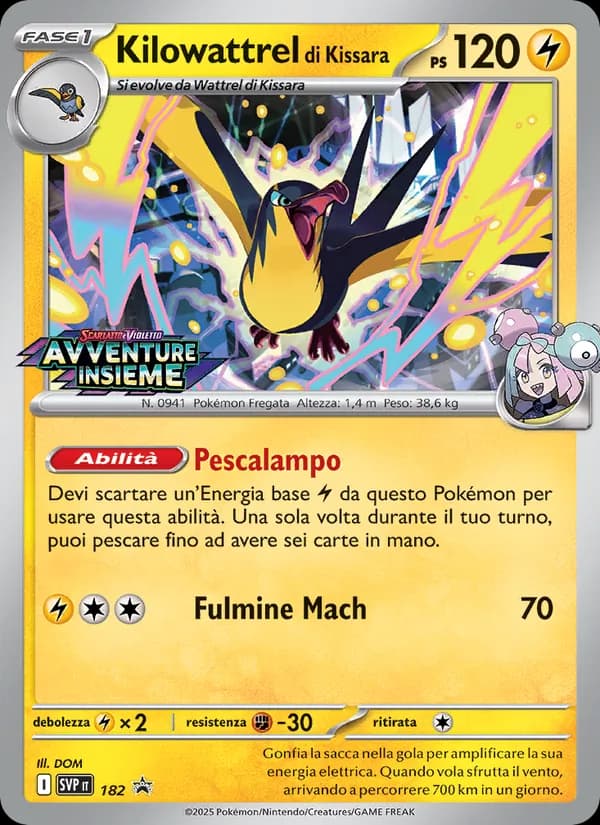 Kilowattrel di Kissara card in Italian